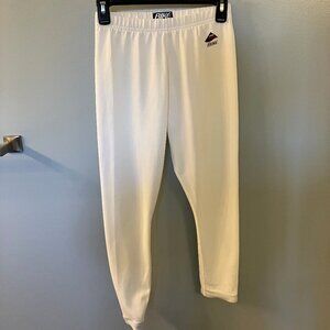 BIKE Athletic Company Vintage Lycra Power Compression Leggings Off White Medium